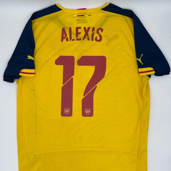 Alexis Sanchez #17 Arsenal 2014/2015 Away ORIGINAL Puma Rare Soccer Jersey (L) - Picture 1 of 10